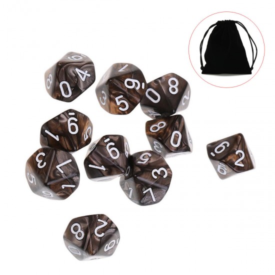 10pcs 10 Sided Dice D10 Polyhedral Dices Table Games EDC Gadget Playing Multisided Dice Table Games 10pcs 10 Sided Dice D10 Polyhedral Dices Table Games EDC Gadget Playing Multisided Dice Table Games
