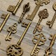 11Pcs Antique Vintage Old Look Skeleton Key Set Pendant Heart Bow Steampunk Lock 11Pcs Antique Vintage Old Look Skeleton Key Set Pendant Heart Bow Steampunk Lock