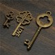 11Pcs Antique Vintage Old Look Skeleton Key Set Pendant Heart Bow Steampunk Lock 11Pcs Antique Vintage Old Look Skeleton Key Set Pendant Heart Bow Steampunk Lock