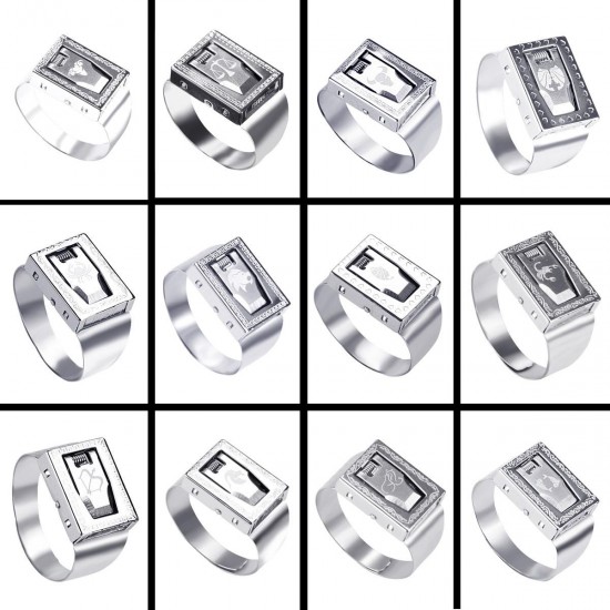 12 Constellation Self Protection Ring Body Guard Ring Invisibility Hidden Ring Blade Emergency Rescue Survival Cut Tool 12 Constellation Self Protection Ring Body Guard Ring Invisibility Hidden Ring Blade Emergency Rescue Survival Cut Tool