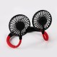 1200mah 3 Gear LED USB Rechargeable Portable Hanging Neck Fan Rechargeable Aromatherapy Cooling Fan Mini Sports Fans