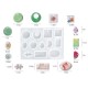 125CS DIY Bracelet Pendant Epoxy Mold Set Jewelry Pendant Silicone Mould Craft 125CS DIY Bracelet Pendant Epoxy Mold Set Jewelry Pendant Silicone Mould Craft