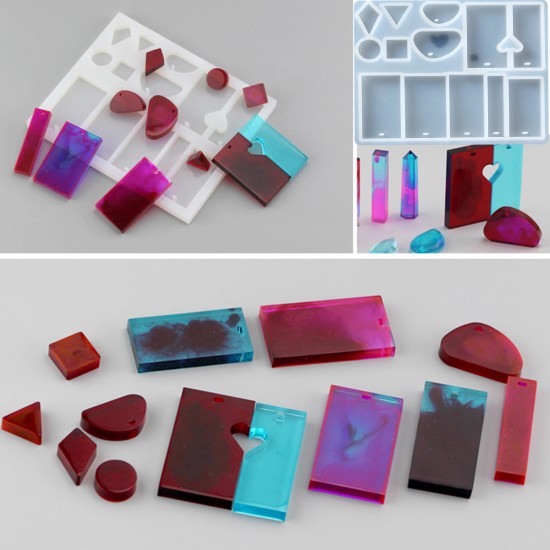 125CS DIY Bracelet Pendant Epoxy Mold Set Jewelry Pendant Silicone Mould Craft 125CS DIY Bracelet Pendant Epoxy Mold Set Jewelry Pendant Silicone Mould Craft