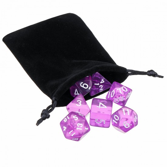 126PCS Polyhedral Dices Set For Dungeons & Dragons Dice Desktop RPG Game Dices