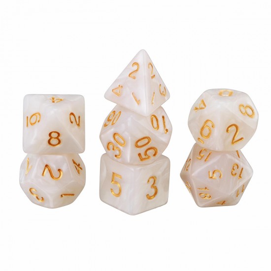 126PCS Polyhedral Dices Set For Dungeons & Dragons Dice Desktop RPG Game Dices