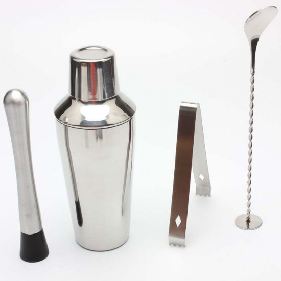 12pcs/set Stainless Steel Liquor Cocktail Shaker Bar Mixer