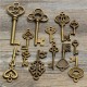 13pcs Antique Vintage Old Look Skeleton Key Lot Set Pendant Heart Bow Lock Steampunk Jewel 13pcs Antique Vintage Old Look Skeleton Key Lot Set Pendant Heart Bow Lock Steampunk Jewel