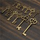 13pcs Antique Vintage Old Look Skeleton Key Lot Set Pendant Heart Bow Lock Steampunk Jewel 13pcs Antique Vintage Old Look Skeleton Key Lot Set Pendant Heart Bow Lock Steampunk Jewel