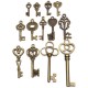 13pcs Antique Vintage Old Look Skeleton Key Lot Set Pendant Heart Bow Lock Steampunk Jewel 13pcs Antique Vintage Old Look Skeleton Key Lot Set Pendant Heart Bow Lock Steampunk Jewel