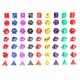 140 Pcs Polyhedral Dice Board RPG MTG Dice Set 20 Colors 4D 6D 8D 10D 12D 20D With 20 Pouch