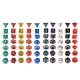 140 Pcs Polyhedral Dice Board RPG MTG Dice Set 20 Colors 4D 6D 8D 10D 12D 20D With 20 Pouch 140 Pcs Polyhedral Dice Board RPG MTG Dice Set 20 Colors 4D 6D 8D 10D 12D 20D With 20 Pouch