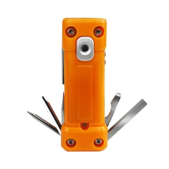 15 in 1 Multifunctional Folding Combination Screwdriver Sleeve Tool Set LED Light Maintenance Tools