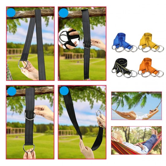 150cm Tree Nylon Swing Sling Hanging Strap Kit Adjustable Length Hammock Rope with Hooks 150cm Tree Nylon Swing Sling Hanging Strap Kit Adjustable Length Hammock Rope with Hooks