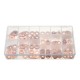 150pcs Copper Diesel Injector Washer Seal Assortment Set Fuel Injector Seal Ring 150pcs Copper Diesel Injector Washer Seal Assortment Set Fuel Injector Seal Ring