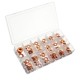 150pcs Copper Diesel Injector Washer Seal Assortment Set Fuel Injector Seal Ring