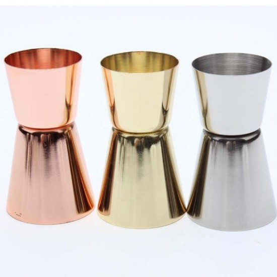 15/30ml 25/50ml Stainless Steel Cocktail Shaker Measure Cup Dual Shot Drink Spirit Measure Jigger Kitchen Bar Tools