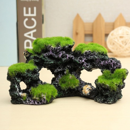 16x8.5x9cm New Resin Aquarium Coral Reef Rock Decor Aquarium Aquarium Conch Reef Moss Rockery Decorations 16x8.5x9cm New Resin Aquarium Coral Reef Rock Decor Aquarium Aquarium Conch Reef Moss Rockery Decorations