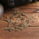 18Pcs Antique Bronze Key Retro Pendant Kit Necklace bracelet Anklet Decorations