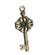 18Pcs Antique Bronze Key Retro Pendant Kit Necklace bracelet Anklet Decorations