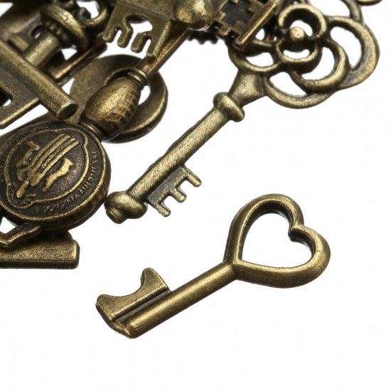 18Pcs Antique Bronze Key Retro Pendant Kit Necklace bracelet Anklet Decorations 18Pcs Antique Bronze Key Retro Pendant Kit Necklace bracelet Anklet Decorations