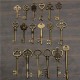 18Pcs Antique Vintage Old Look Skeleton Key Lot Pendant Heart Bow Lock Steampunk 18Pcs Antique Vintage Old Look Skeleton Key Lot Pendant Heart Bow Lock Steampunk