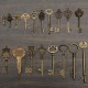 18pcs Antique Vintage Old Look Skeleton Key Lot Pendant Heart Bow Lock 18pcs Antique Vintage Old Look Skeleton Key Lot Pendant Heart Bow Lock