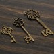 18pcs Antique Vintage Old Look Skeleton Key Lot Pendant Heart Bow Lock