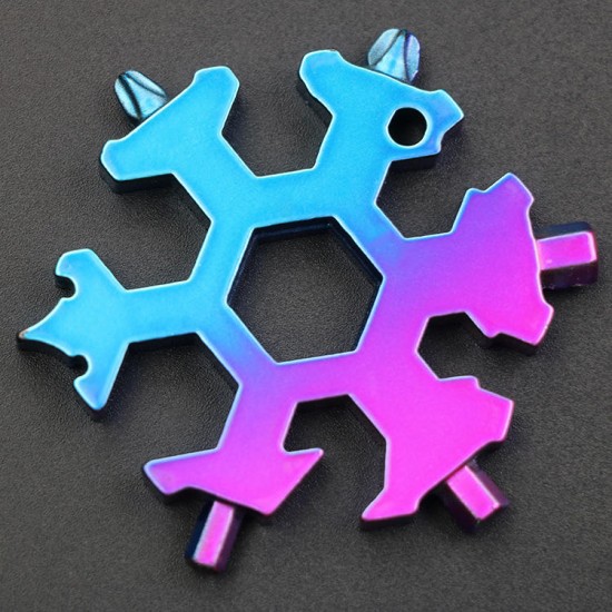 19 In 1 Snowflake Shape Multifunctional Screwdriver Tool Stainless Steel Multi-Tool EDC Gadget 19 In 1 Snowflake Shape Multifunctional Screwdriver Tool Stainless Steel Multi-Tool EDC Gadget