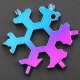 19 In 1 Snowflake Shape Multifunctional Screwdriver Tool Stainless Steel Multi-Tool EDC Gadget