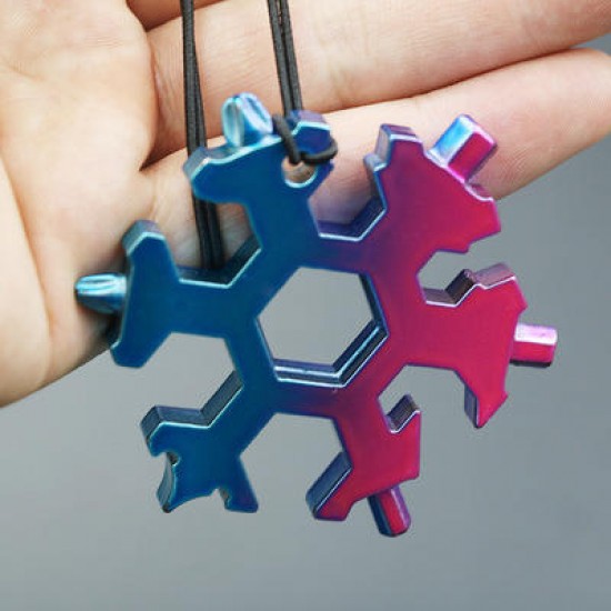 19 In 1 Snowflake Shape Multifunctional Screwdriver Tool Stainless Steel Multi-Tool EDC Gadget 19 In 1 Snowflake Shape Multifunctional Screwdriver Tool Stainless Steel Multi-Tool EDC Gadget