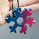 19 In 1 Snowflake Shape Multifunctional Screwdriver Tool Stainless Steel Multi-Tool EDC Gadget