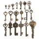 19Pcs Antique Vintage Old Look Skeleton Key Set Lot Pendant Heart Bow Lock Steampunk Jewel 19Pcs Antique Vintage Old Look Skeleton Key Set Lot Pendant Heart Bow Lock Steampunk Jewel