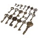 19Pcs Antique Vintage Old Look Skeleton Key Set Lot Pendant Heart Bow Lock Steampunk Jewel 19Pcs Antique Vintage Old Look Skeleton Key Set Lot Pendant Heart Bow Lock Steampunk Jewel