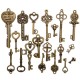 19Pcs Antique Vintage Old Look Skeleton Key Set Lot Pendant Heart Bow Lock Steampunk Jewel 19Pcs Antique Vintage Old Look Skeleton Key Set Lot Pendant Heart Bow Lock Steampunk Jewel