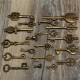 19Pcs Antique Vintage Old Look Skeleton Key Set Lot Pendant Heart Bow Lock Steampunk Jewel 19Pcs Antique Vintage Old Look Skeleton Key Set Lot Pendant Heart Bow Lock Steampunk Jewel