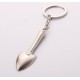 1PC Keyring Tools Metal Silver Keychain Work Shovel Mini Tool Shovel Keyring Metal Keychain Work Tools