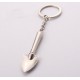 1PC Keyring Tools Metal Silver Keychain Work Shovel Mini Tool Shovel Keyring Metal Keychain Work Tools