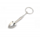 1PC Keyring Tools Metal Silver Keychain Work Shovel Mini Tool Shovel Keyring Metal Keychain Work Tools