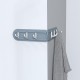 1Pc Home 6 Hooks Corner Hook Storage Hanger Bag Key Bathroom Kitchen Creative Adhesive Holder Cloth Hanger