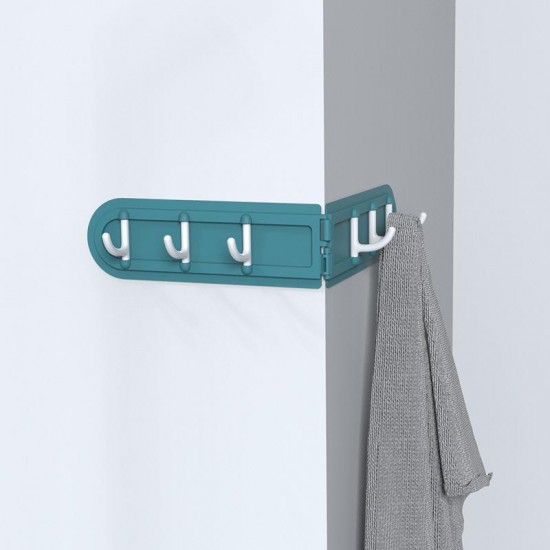 1Pc Home 6 Hooks Corner Hook Storage Hanger Bag Key Bathroom Kitchen Creative Adhesive Holder Cloth Hanger