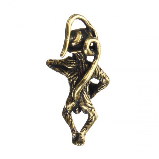 1pc Thai Amulet Paladkik Monkey Key Clip Chain Miniature Brass Magic Holy Wealthy Luck Gift Decor 1pc Thai Amulet Paladkik Monkey Key Clip Chain Miniature Brass Magic Holy Wealthy Luck Gift Decor