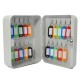 20 Hook Metal Wall Mount Security Key Cabinet Storage Box With Key Tag