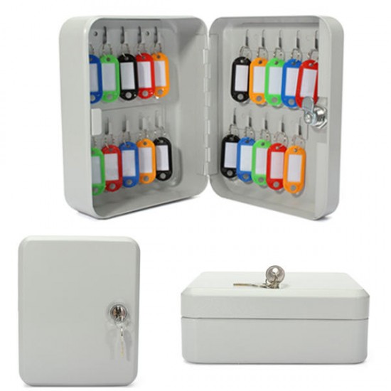 20 Hook Metal Wall Mount Security Key Cabinet Storage Box With Key Tag 20 Hook Metal Wall Mount Security Key Cabinet Storage Box With Key Tag