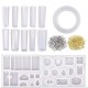 213pcs Resin Casting Mold Kit Silicone For Necklace DIY Jewelry Pendant Craft Making Gadget