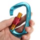 25KN Aluminum Alloy D Shape Carabiner Buckle Climbing Safety Device Tool