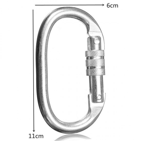 25KN Carabiner Buckle Mountain Clambing Lock Safe Quick O-Ring Tool