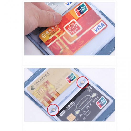 26 Card Slots Portable Leather Wallet Anti-theft Brush Shield NFC/RFID Card Holder 26 Card Slots Portable Leather Wallet Anti-theft Brush Shield NFC/RFID Card Holder