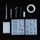 27Pcs DIY Craft Tools Kit Silicone Crystal Mold Making Jewelry Pendant Resin Casting