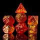 28Pcs Galaxy Concept Polyhedral Dice Acrylic Dices Role Playing Board Table Game With Pouch