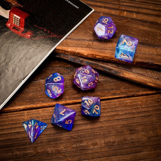 28Pcs Galaxy Concept Polyhedral Dice Acrylic Dices Role Playing Board Table Game With Pouch 28Pcs Galaxy Concept Polyhedral Dice Acrylic Dices Role Playing Board Table Game With Pouch